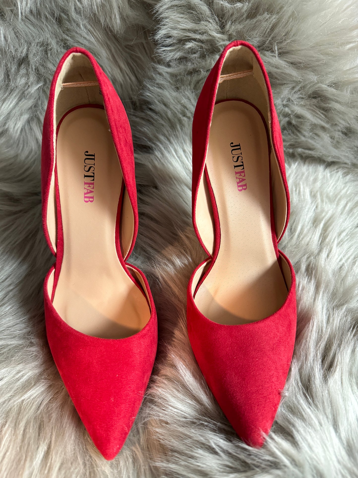 "2nd Swag Chic" Red Suede Heels