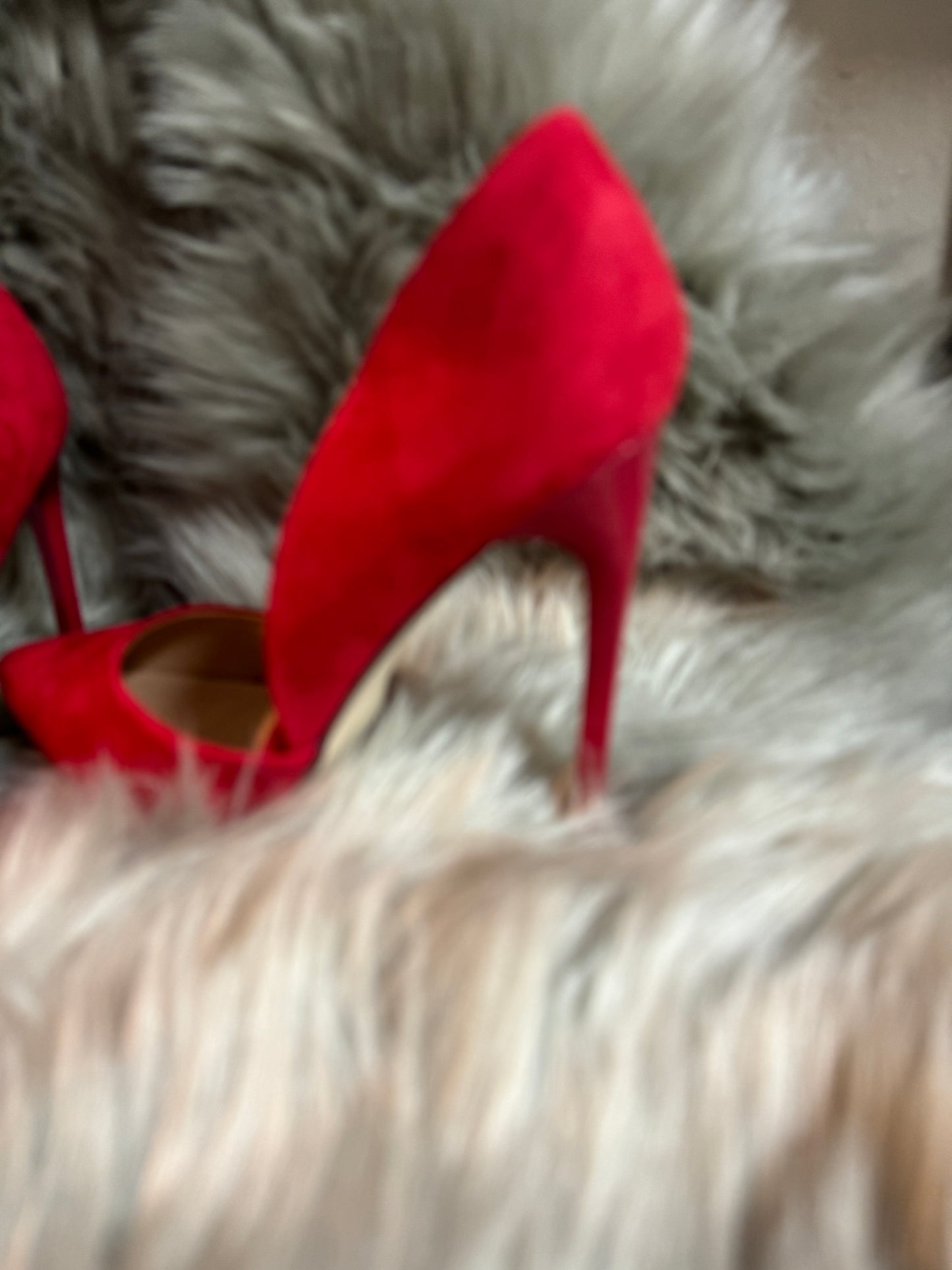 "2nd Swag Chic" Red Suede Heels