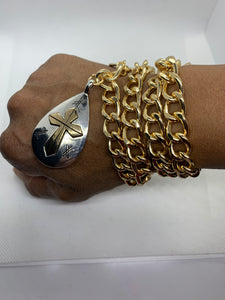 "STRENGTH AND SHIELD" Thedra Lorraine Wrap Bracelet