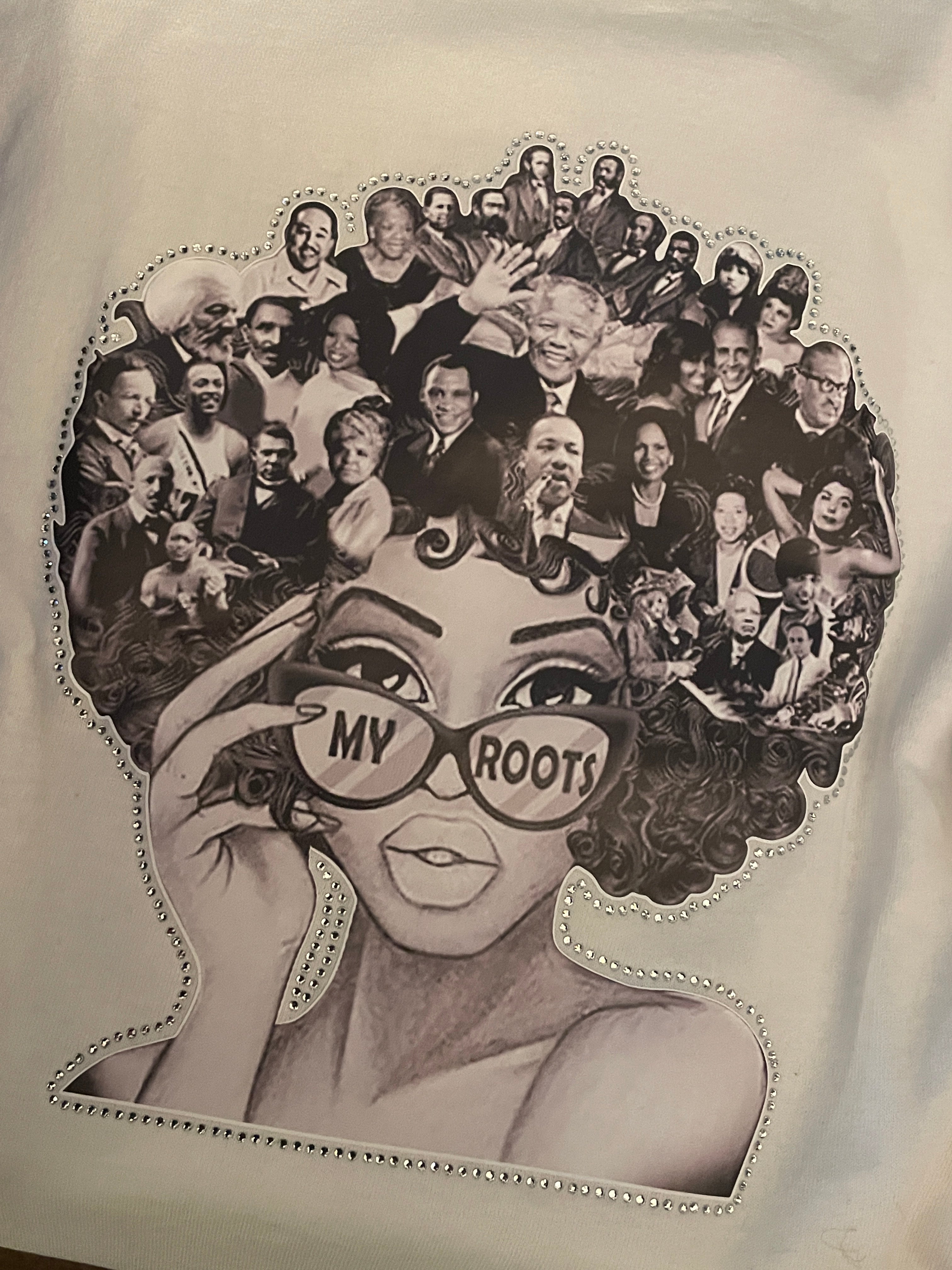 My Roots T-shirt - Vinyl and Bling T