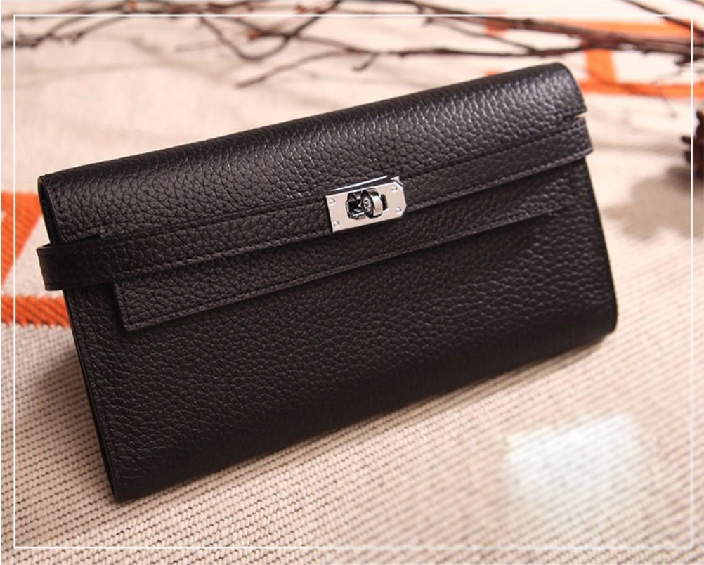 Thedra Lorraine Leather Pebble Wallet