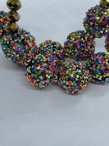 Sparkle Confetti Hoops (Handmade)