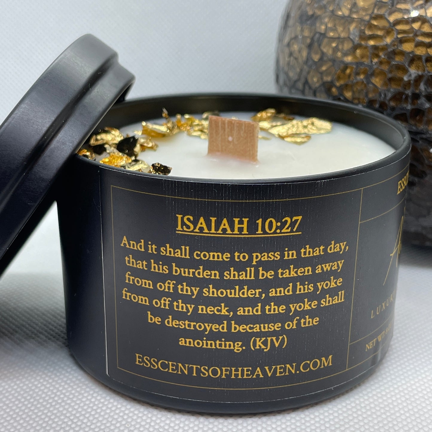 “The Anointing” Gold Leaf Candle