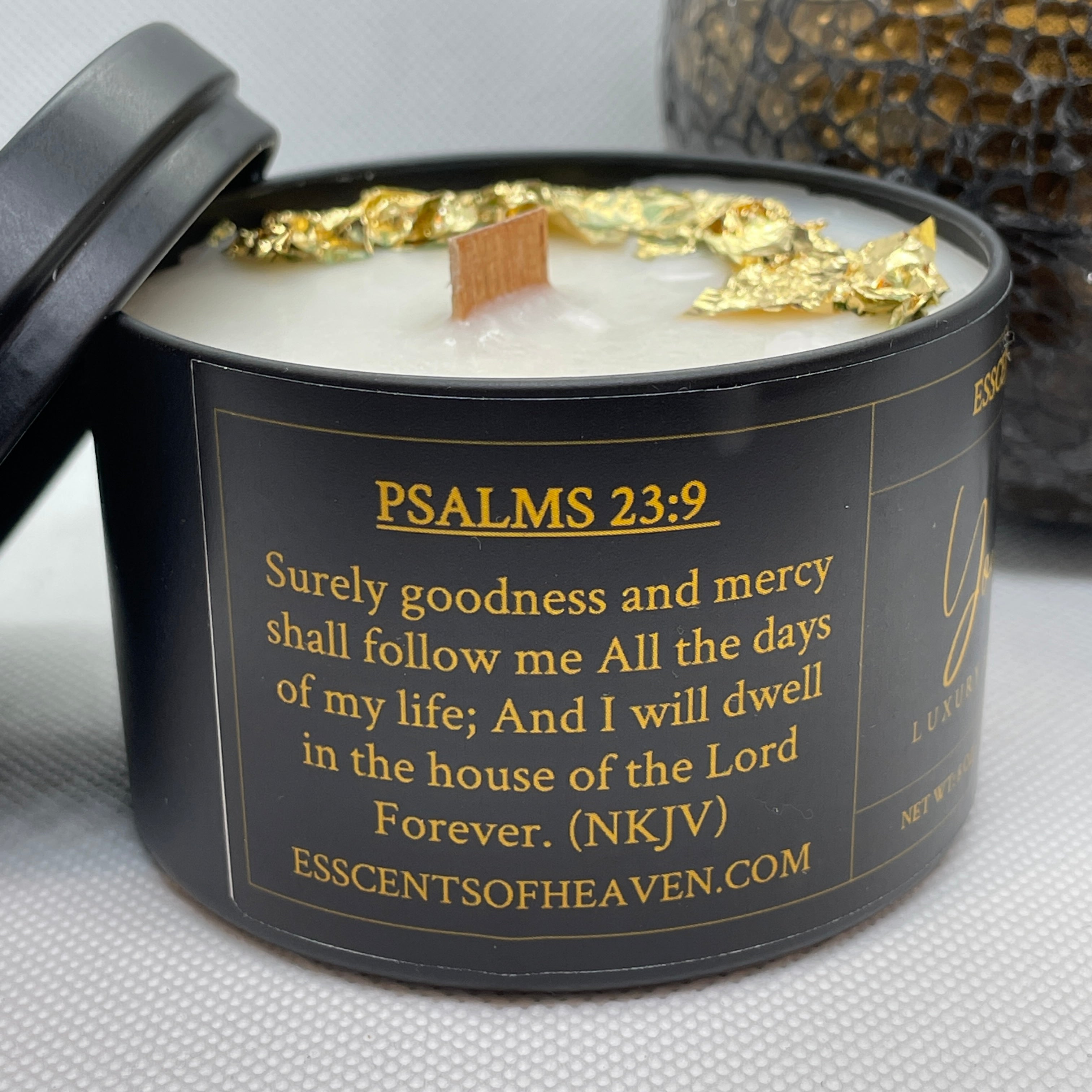“Forever Yours” Gold Leaf Candle