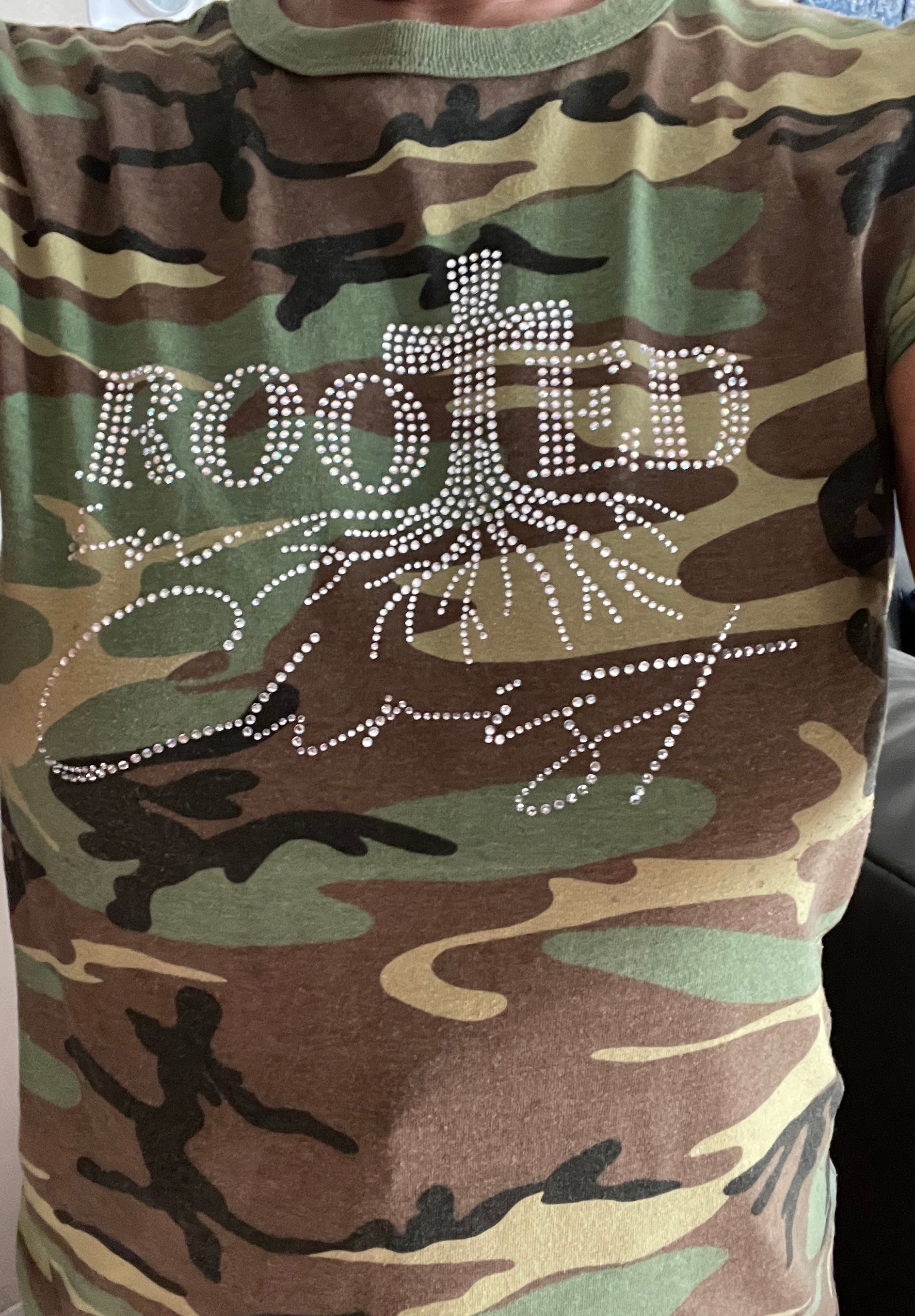 Rooted in Christ Bling Tee