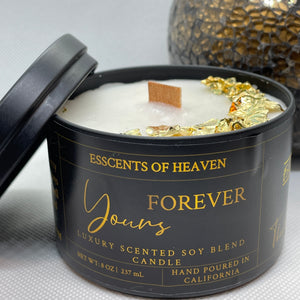 “Forever Yours” Gold Leaf Candle