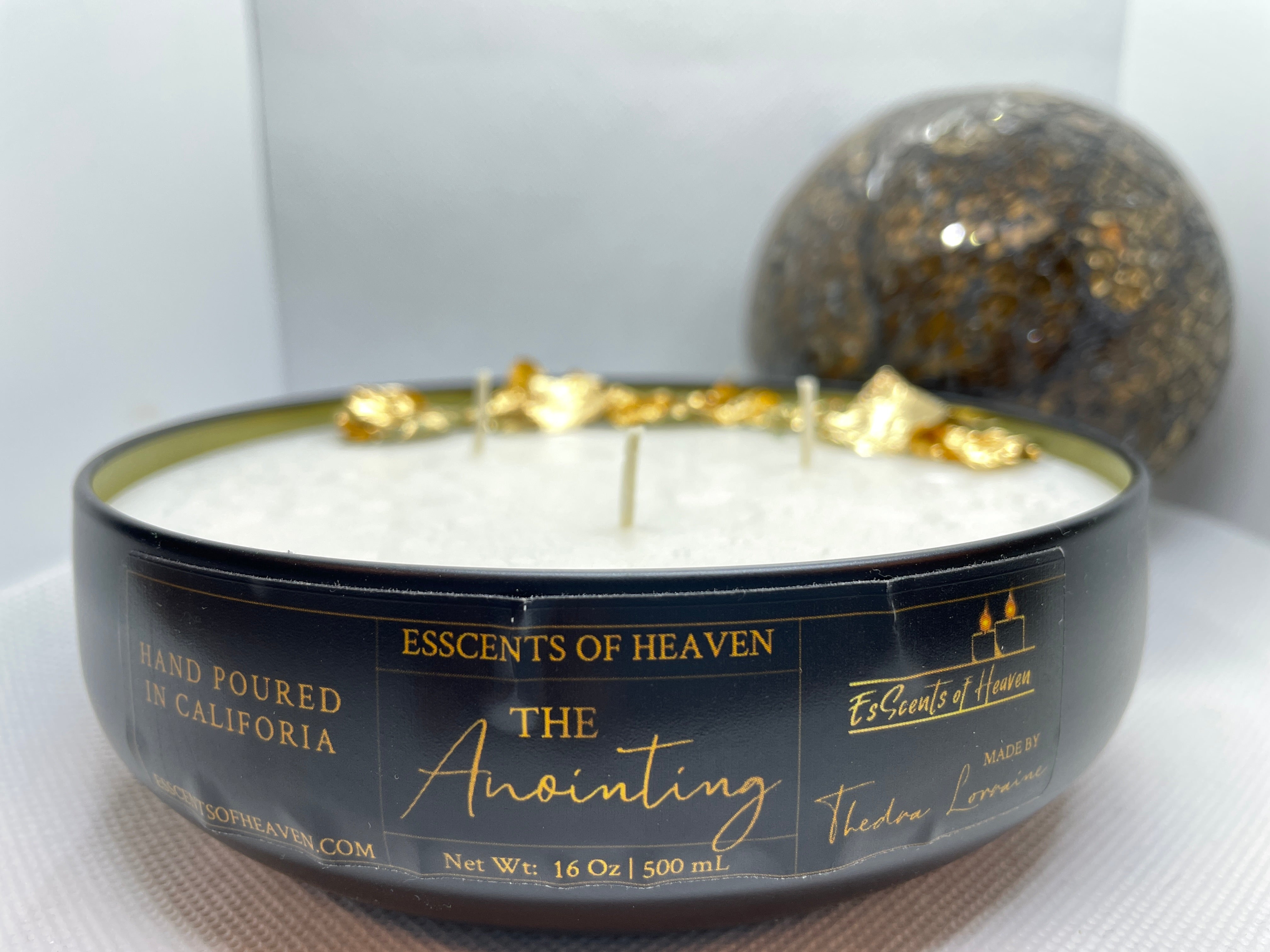 “The Anointing” Gold Leaf Candle